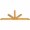 Ekena Millwork Saratoga Rough Sawn Timber Gable Bracket, Western Red Cedar, 108"W x 49"H x 4"D x 6"F, 11/12 Pitch GBW108X49X0406SAR00RWR - alternate 4